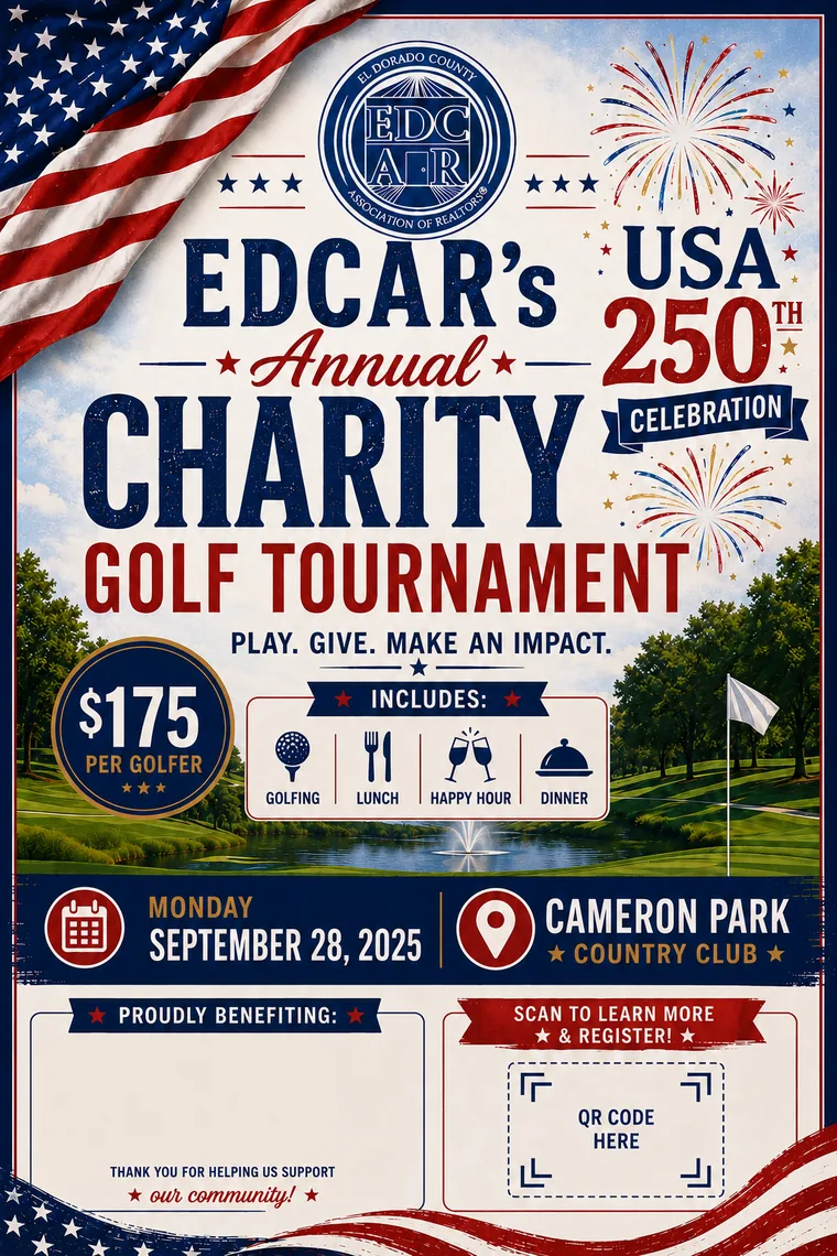 EDCAR charity golf tournament flyer preview